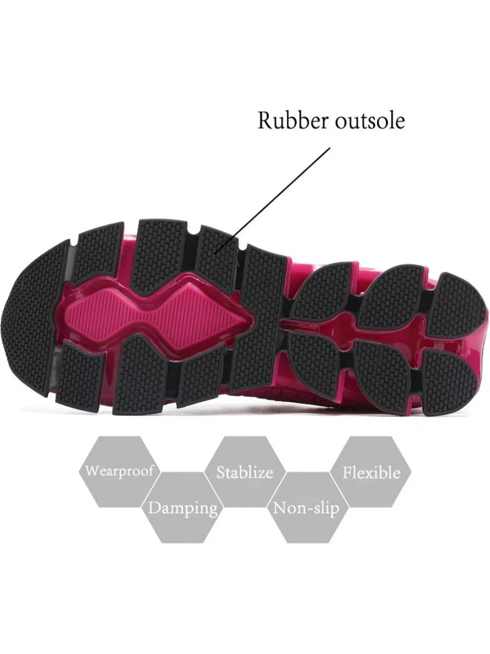 Womens Bright Purple Blade Mesh Comfort Non Slip Athletic Slip on Sneaker Shoes